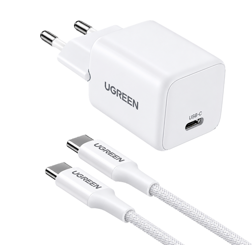 UGREEN X513 – Chargeur GaN 30W + Câble USB-C 60W