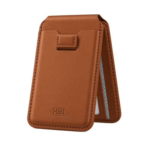 HDD Namib – Porte-cartes MagSafe avec Stand Intégré - Marron