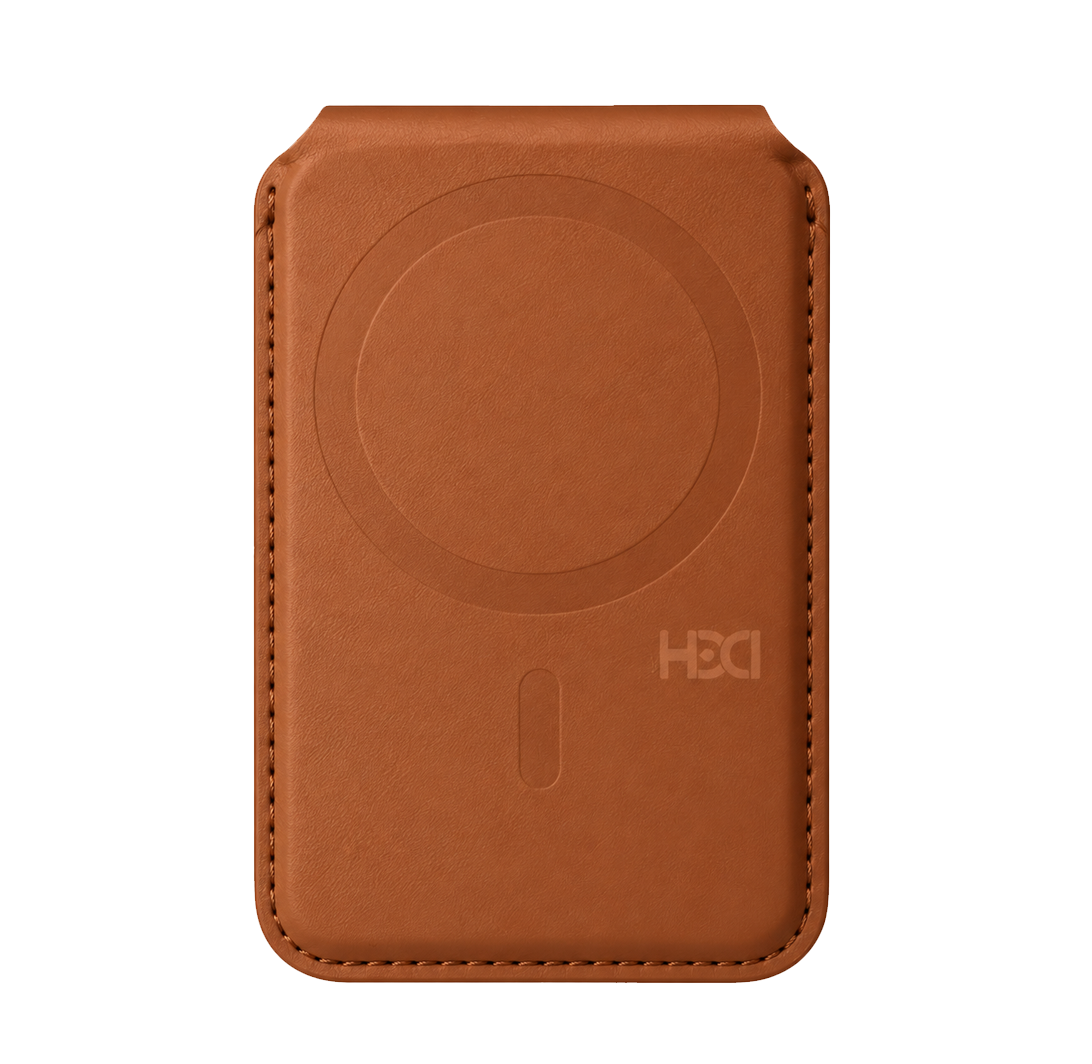 HDD Namib – Porte-cartes MagSafe avec Stand Intégré - Marron