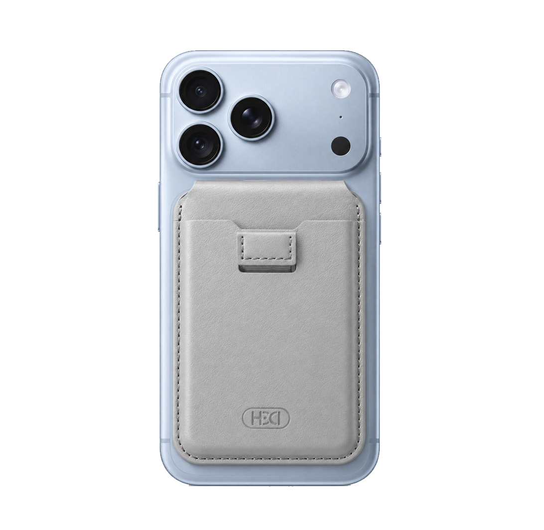 HDD Namib – Porte-cartes MagSafe avec Stand Intégré - Gris