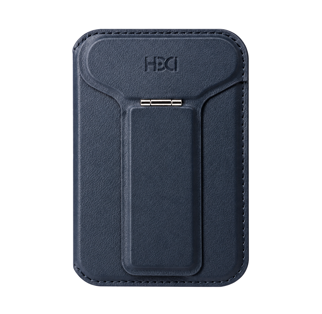 HDD Namib – Porte-cartes MagSafe avec Stand Intégré - Bleu