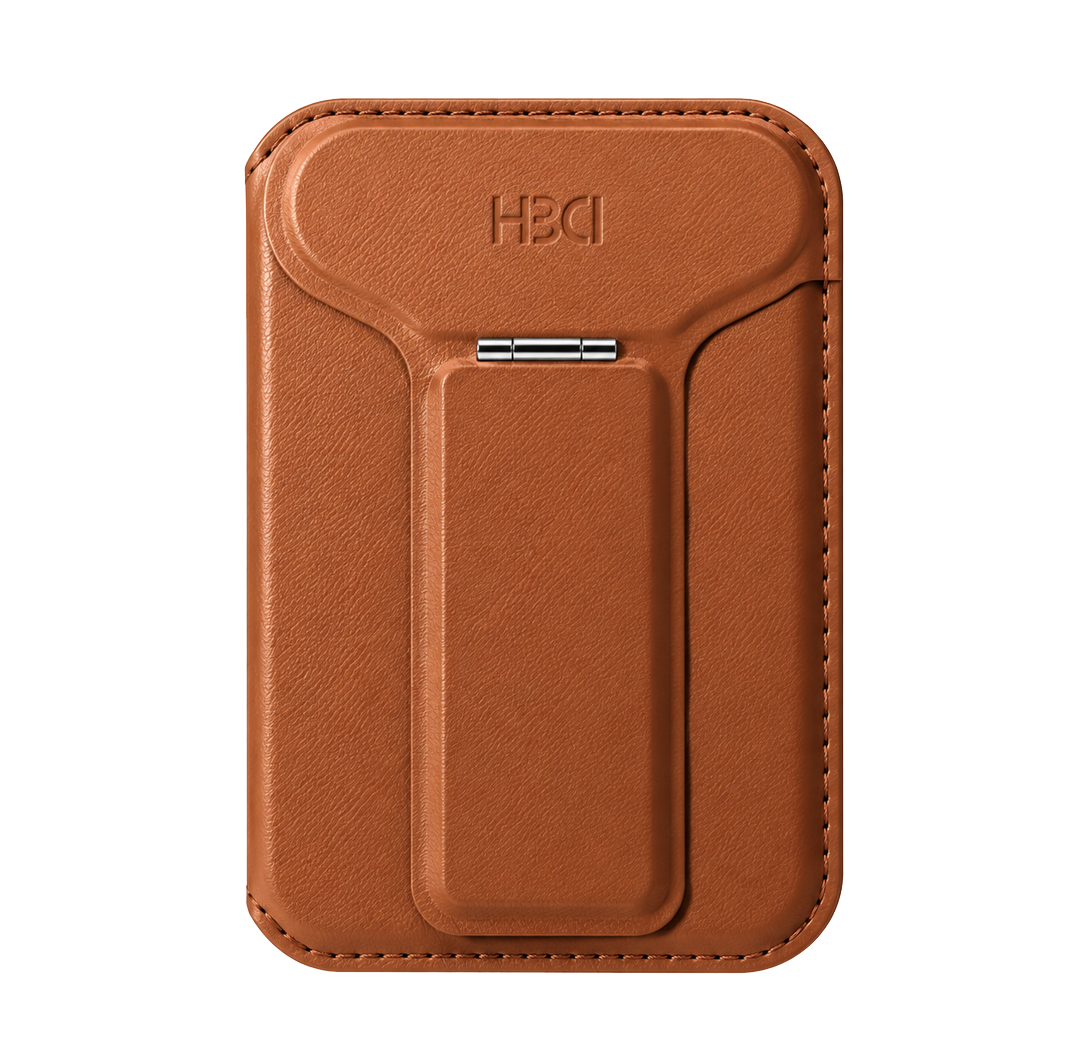 HDD Namib – Porte-cartes MagSafe avec Stand Intégré - Marron
