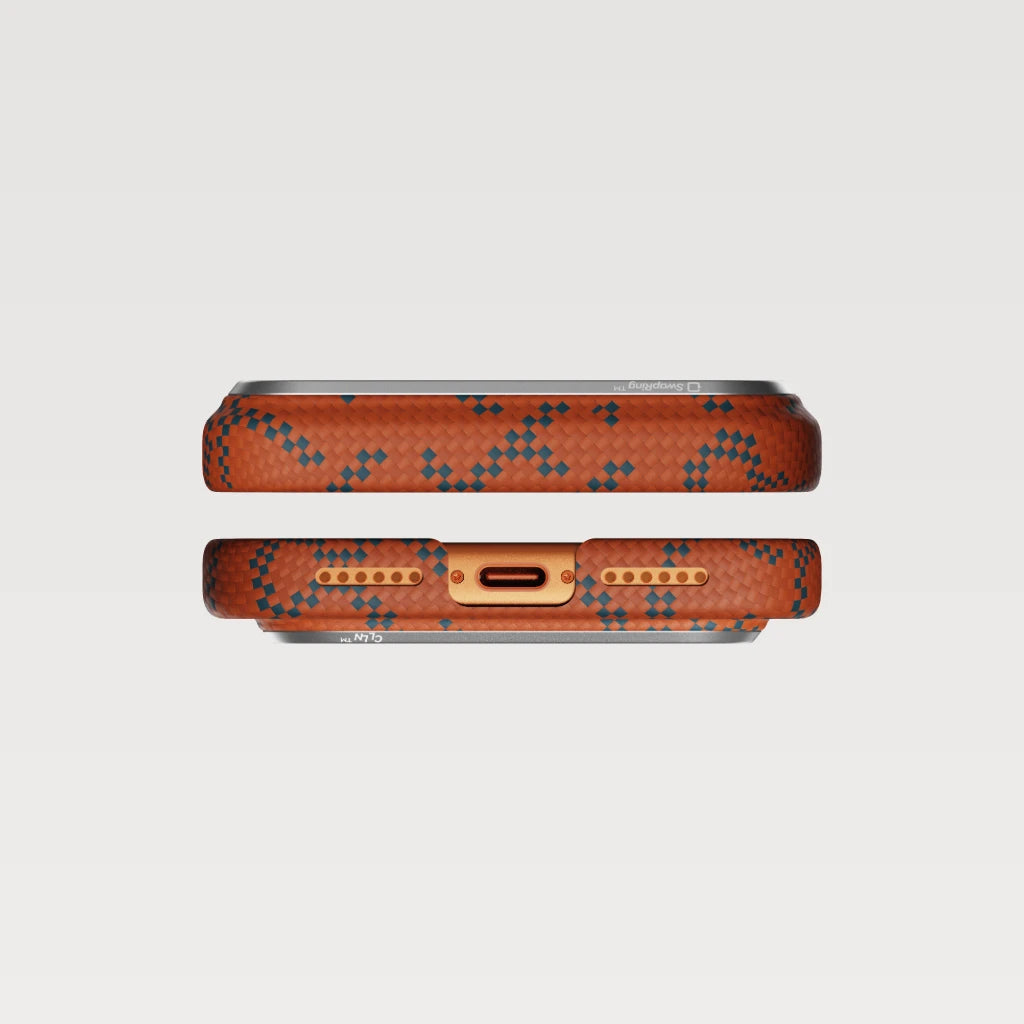 PITAKA Edge Case – Leaping Blue Orange (PitaTap™)