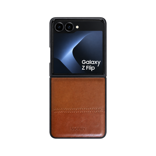 LEATHERA Z Flip 7 Marron