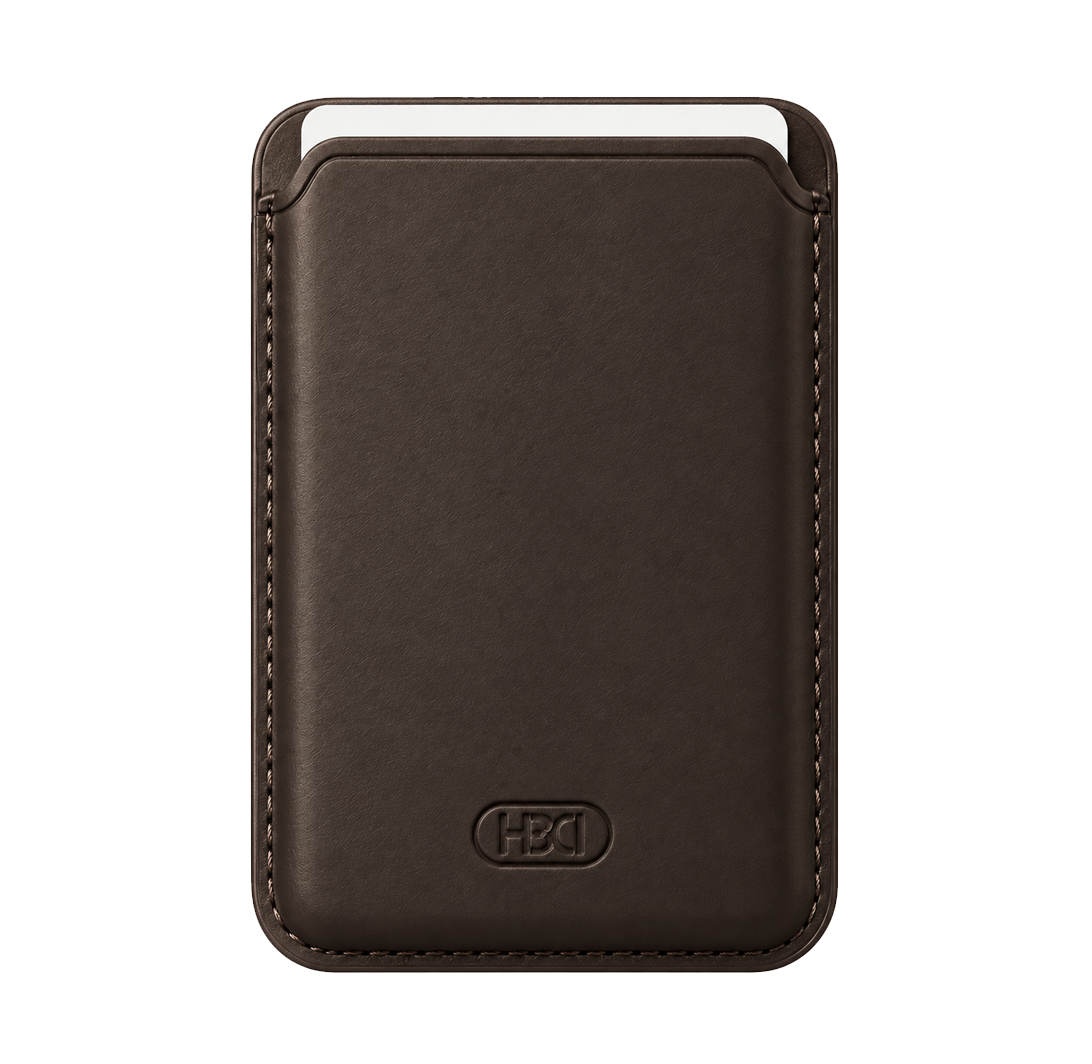 HDD HS-016 Porte-cartes MagSafe avec Ring Stand - Marron