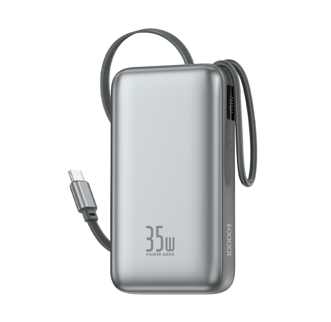 FONENG PX153 10000mAh – Câble USB-C Rétractable 35W