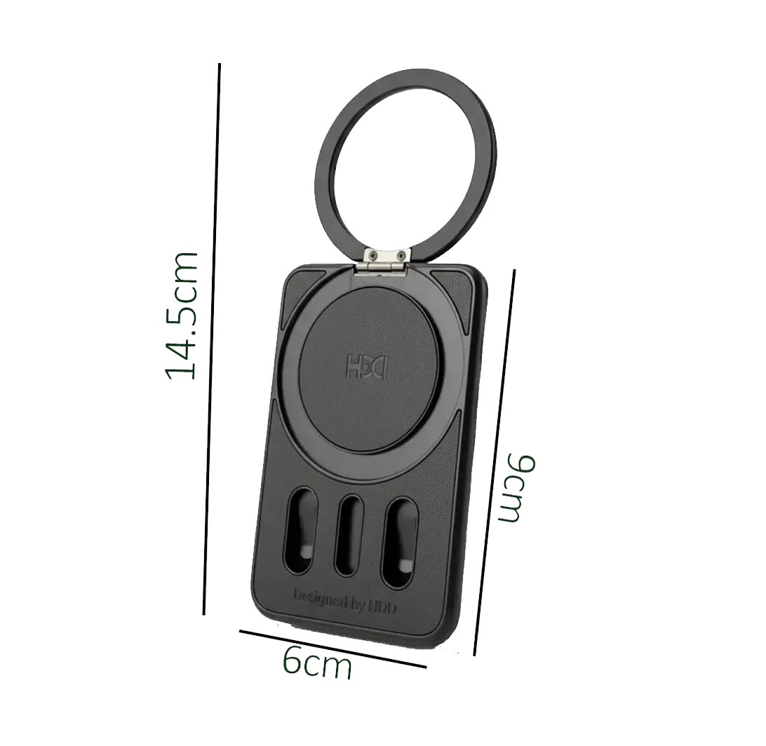 HDD Arabian HS-022 – Porte-cartes MagSafe avec Stand - Noir
