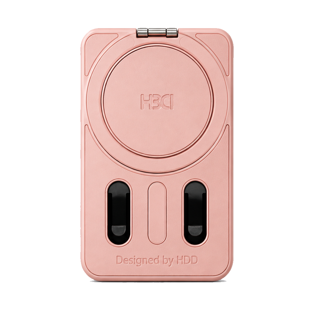 HDD Arabian HS-022 – Porte-cartes MagSafe avec Stand - Rose