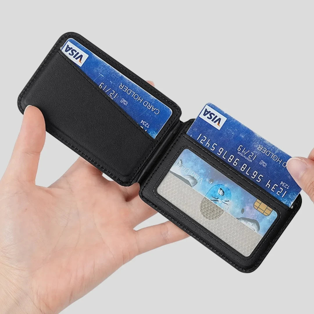HDD Namib – Porte-cartes MagSafe avec Stand Intégré - Bleu