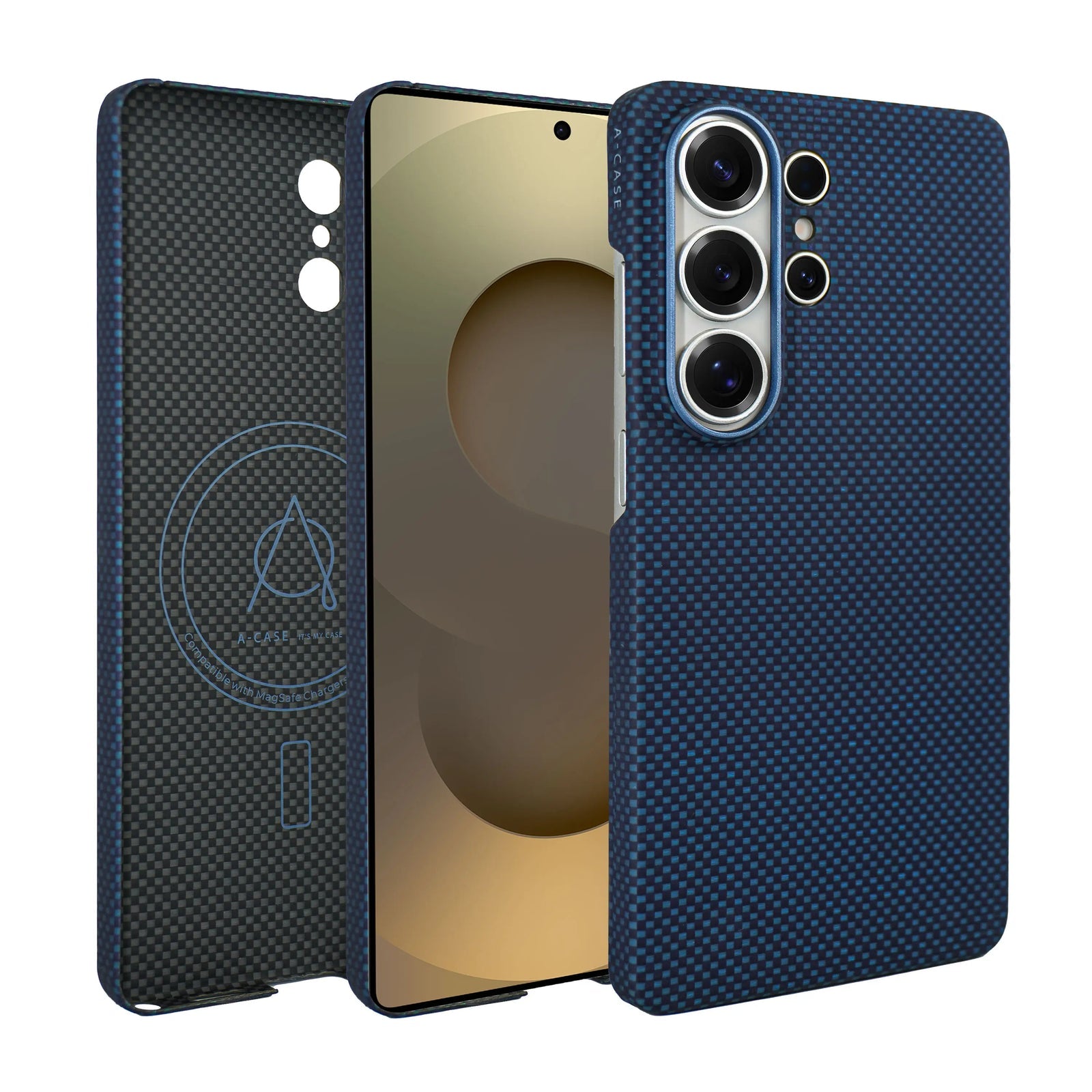 A-Case Desen Aramid Fiber Bleu