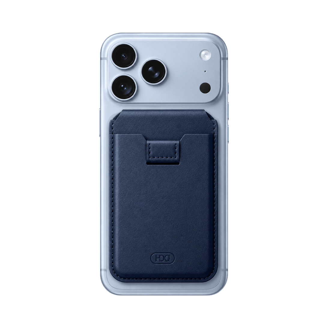 HDD Namib – Porte-cartes MagSafe avec Stand Intégré - Bleu