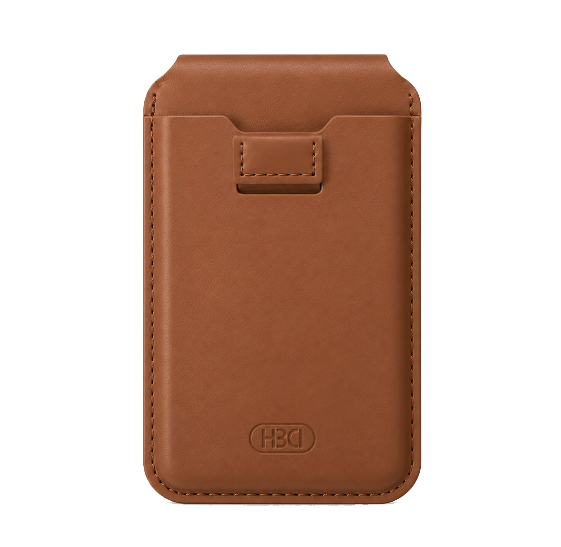HDD Namib – Porte-cartes MagSafe avec Stand Intégré - Marron