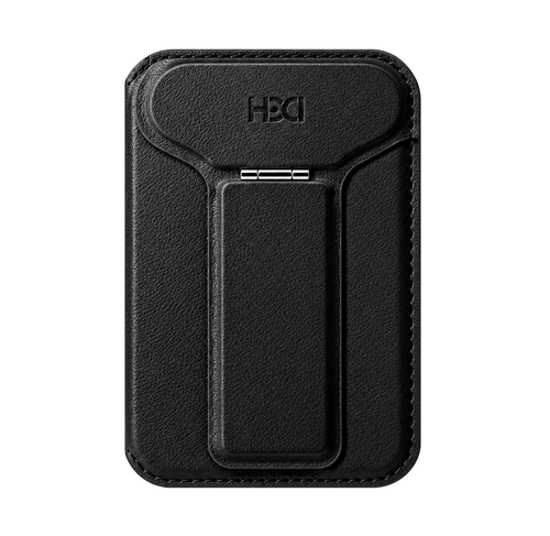 HDD Namib – Porte-cartes MagSafe avec Stand Intégré - Noir