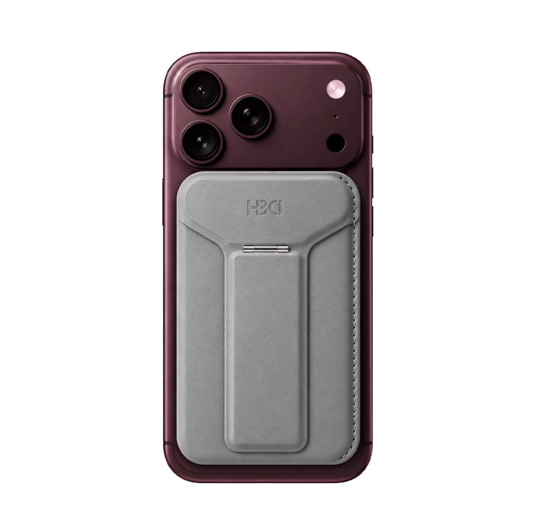 HDD Namib – Porte-cartes MagSafe avec Stand Intégré - Gris