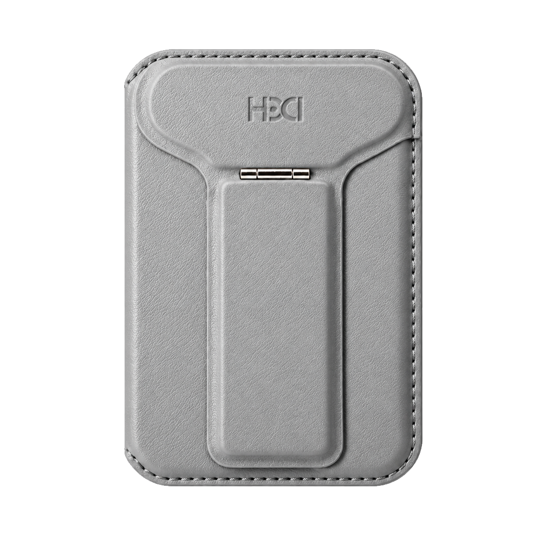 HDD Namib – Porte-cartes MagSafe avec Stand Intégré - Gris