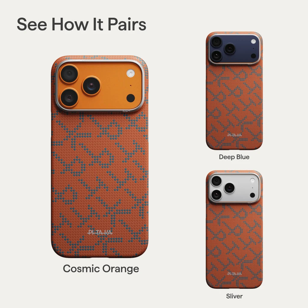 PITAKA Edge Case – Leaping Blue Orange (PitaTap™)