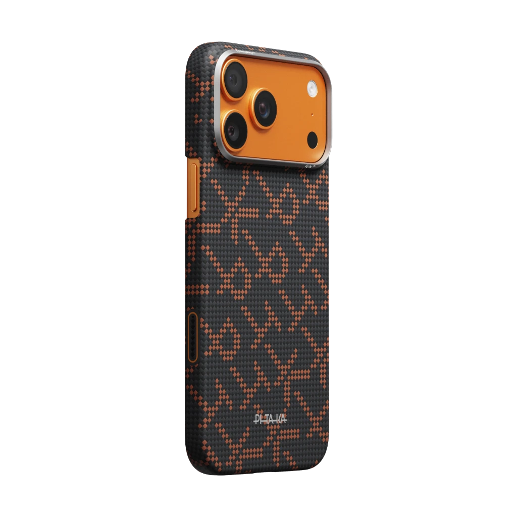 PITAKA Edge Case – Leaping Orange Black (PitaTap™)