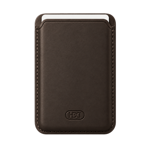 HDD HS-016 Porte-cartes MagSafe avec Ring Stand - Marron
