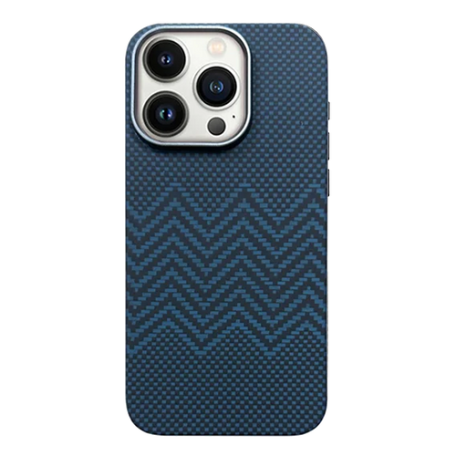 Wave Carbon Texture Bleu (A15)