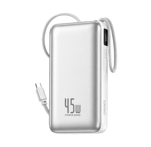 FONENG PX154 20000mAh – Câble USB-C Rétractable 45W