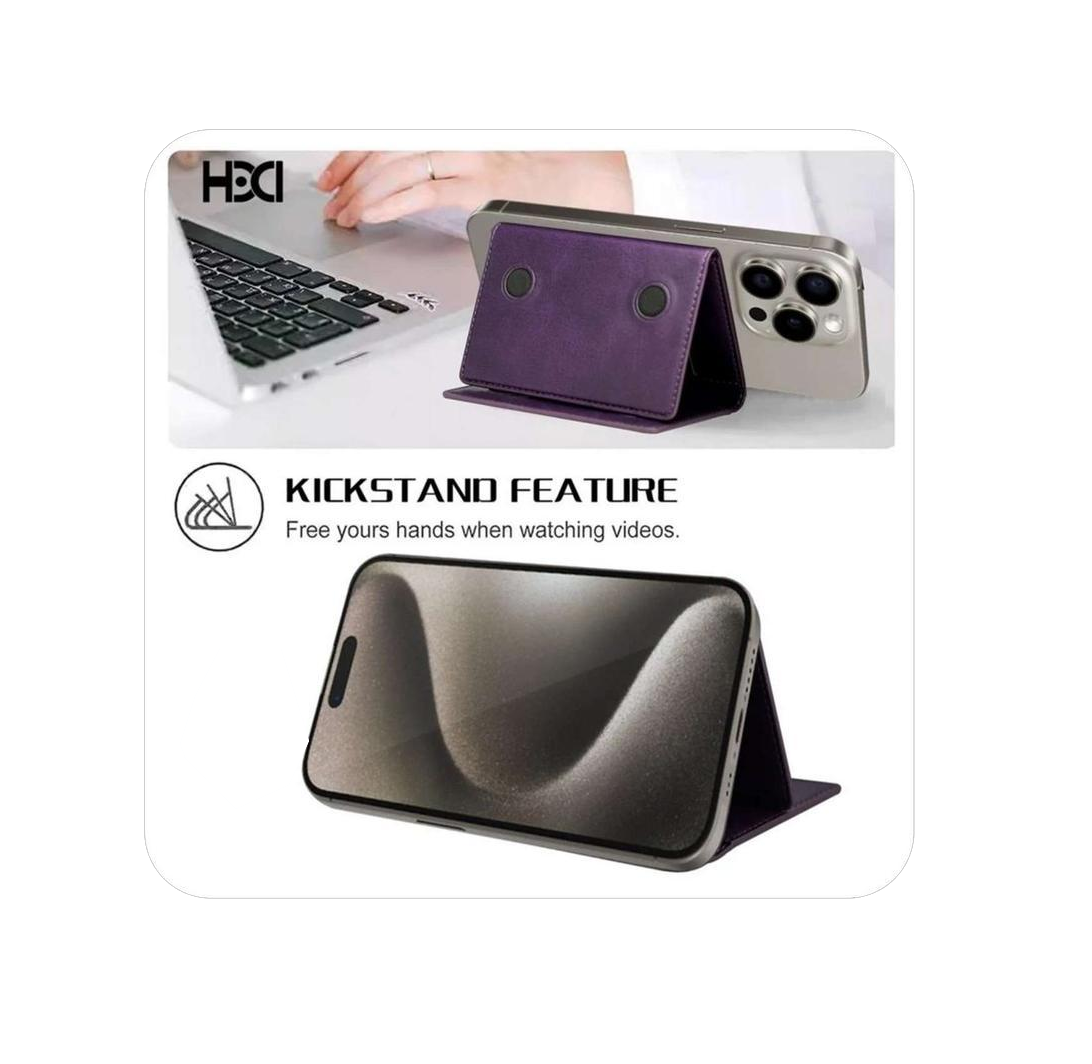 HDD Uyuni HS-013 – Porte-cartes MagSafe avec Stand - Bleu