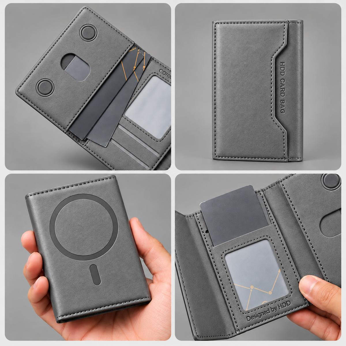 HDD Uyuni HS-013 – Porte-cartes MagSafe avec Stand - Bleu